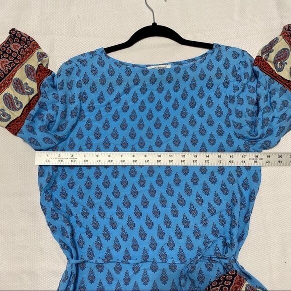 BeachLunchLounge Turquoise Boho Tunic Shift Dress - Picture 3 of 9